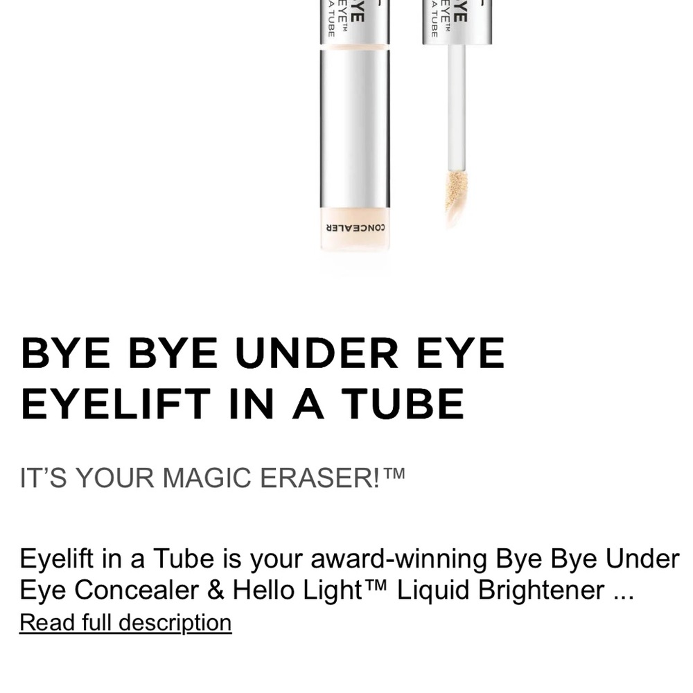 IT Cosmetics Bye Bye Under Eye / Eye-lift in a Tube New with Tags - Picture 2 of 5